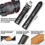 EHHE ZPF Alligator Replacement Leather Watch Band