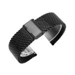 Milanese Mesh Stainless Steel Strap with Hook Buckle 22mm Classic Polished