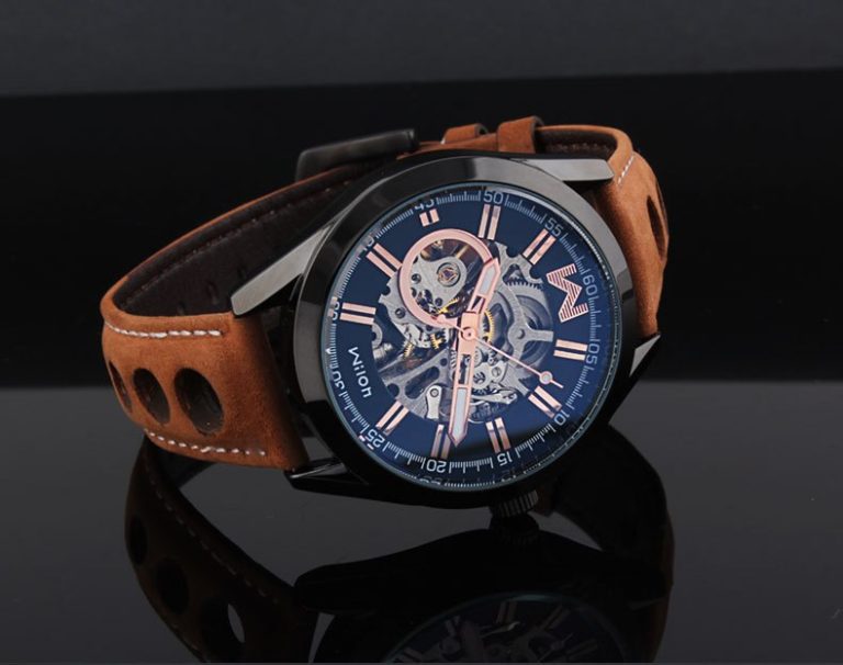 Fashion Brand Designer Men Skeleton Automatic Watches Self Winding Casual Wrist watch Leather & Full Steel Relojes Analog NW4446 Fashion Brand Designer Men Skeleton Automatic Watches Self Winding