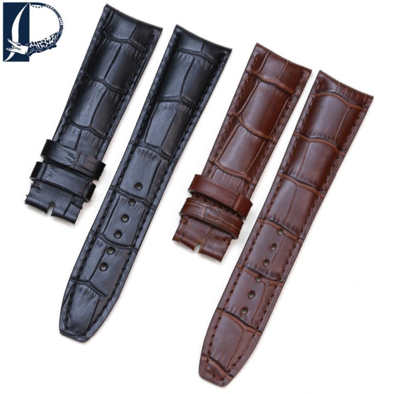 Pesno Croco Alligator Grain Genuine Leather Wristwatch Band Watch 20mm Watchband 21mm Strap Watch Men's Watch for Baume&Mercie Pesno Croco Alligator Grain Genuine Leather Wristwatch Band Watch