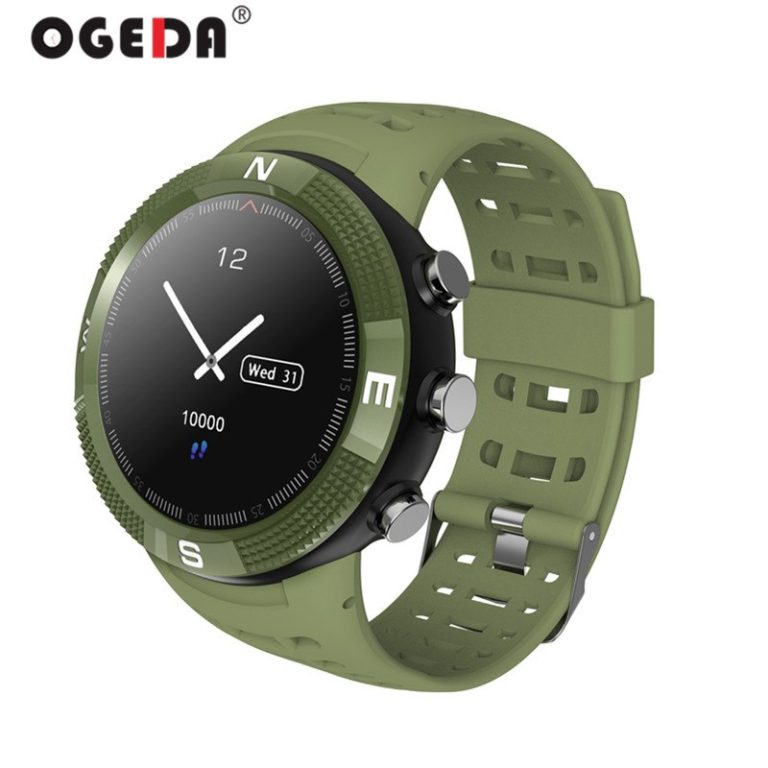 OGEDA 2019 Outdoor GPS Position Sport Smartwatch Men Women Stopwatch IP68 Waterproof Compass Call Message Reminder Heart Rate BT 1 OGEDA 2019 Outdoor GPS Position Sport Smartwatch Men Women