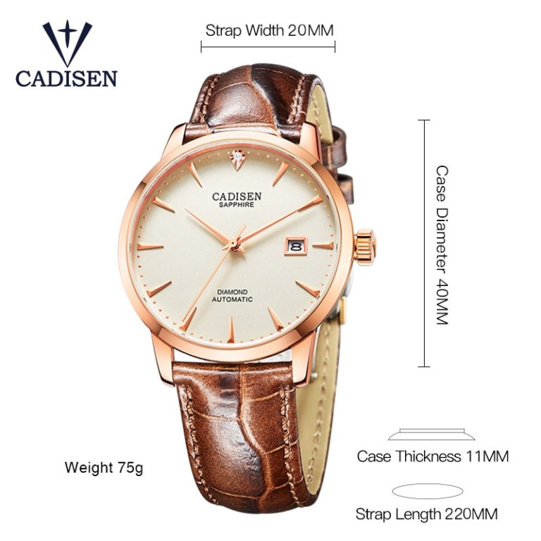 Cadisen Wrist Watch Men 2018 Top Brand Luxury Famous Male Clock Automatic Watch Golden Wrist watch Relogio Masculino 2 Cadisen Wrist Watch Men Top Brand Luxury Famous Male Clock