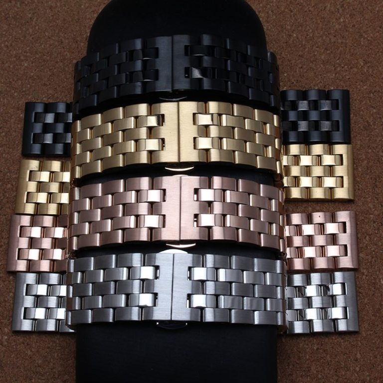 New arrival men lady 20mm 22mm 24mm Watchband straps Gold Rose gold Black