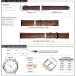 WOCCI 18mm Watch Band - Dark Brown Vintage Leather Watch Strap