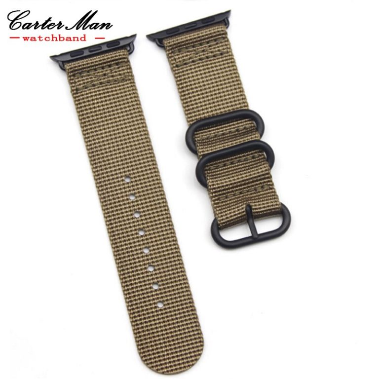 Smart Zulu Nylon iWatch Watchband 38mm 42mm Quality Nylon watch straps