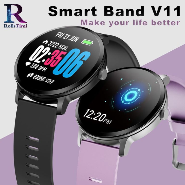 RollsTimi V11 Smart Watch Men Waterproof Glass Color display Fitness Tracker Heart Rate Monitor Sports Smartwatch Christmas Gift 1 RollsTimi V11 Smart Watch Men Waterproof Glass Color display Fitness