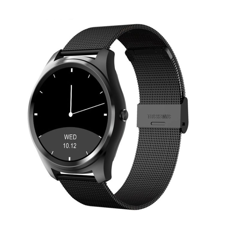 Stainless Steel Smart Watch Men Fitness Waterproof Heart Rate Monitor