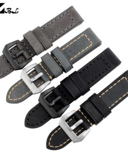 Thick watch band Genuine leather watchband 20mm 22mm 24mm 26mm