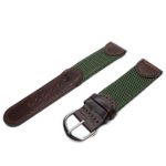 IVAPPON Men's Calfskin Leather and Nylon NATO Watch Strap