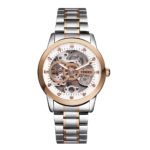 TIME100 Fashion Men's Mechanical Self-Wind Skeleton Space Watch