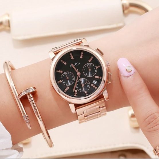 Women's Watches GUOU Fashion Ladies Wrist Watches Bracelet Luxury Watch