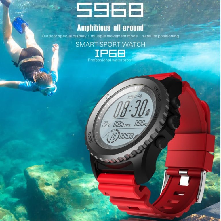 Smart Watch Men S968 Wristwatch Swimming Watches Heart Rate Monitor