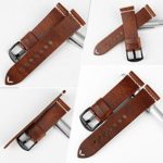 Greased Leather Watch Band Strap in Multiple Colors