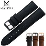 MAIKES New 20mm 22mm Rubber Band Men Dive Sports Watchband