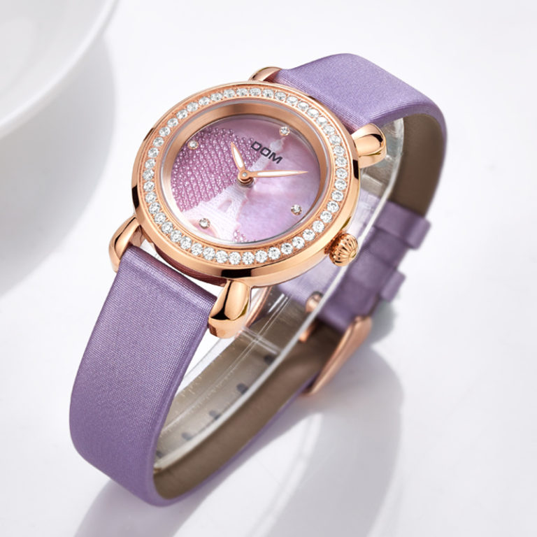 DOM women watches crystal luxury brand waterproof quartz leather watch sapphire crystal wrist watches for women G-613GL-6M 2 DOM women watches crystal luxury brand waterproof quartz leather watch