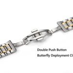 Berfine 22mm Quick Release Watch Strap,Premium Solid Stainless Steel Watch