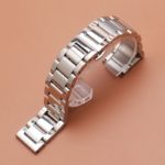 Silver watchband bracelet strap 18mm 20mm 22mm 24mm 26mm