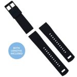 Barton Elite Silicone Quick Release Watch Bands – Black Buckle, Multiple Widths