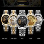 Brand TEVISE Automatic Mechanical Watch Men Luxury Steel Wrist Watch