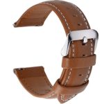 12 Colors for Quick Release Leather Watch Band, Fullmosa Axus Genuine Leather