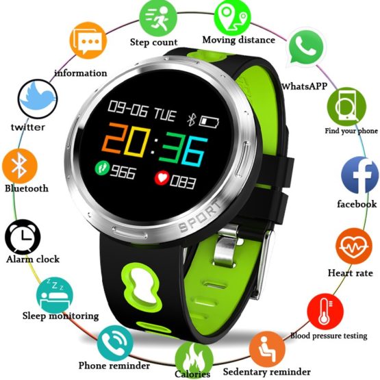 BANGWEI Smart watch IP67 waterproof Activity Fitness tracker Heart rate