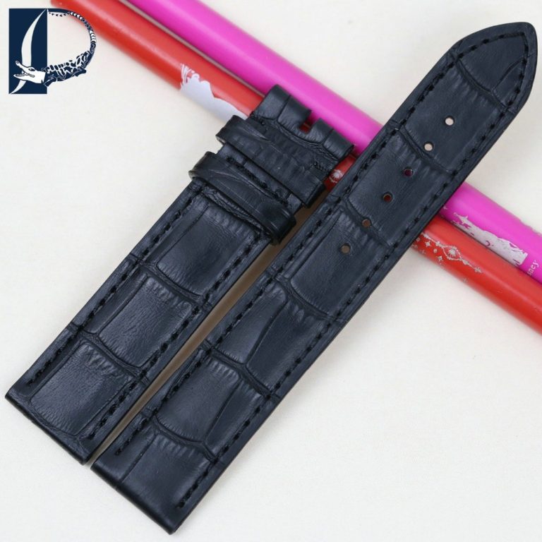 Pesno Genuine Leather Band Watch Strap 19mm Watches Bracelet Accessories Black Men Watchbands For Rolex 2 Pesno Genuine Leather Band Watch Strap 19mm Black Men Watchbands For Rolex