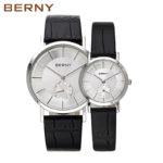 2017 Luxury Brand BERNY Couple Lovers Watches Men Women Fashion Leather