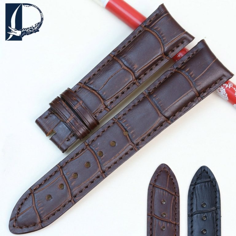 Pesno New Watchbands 20mm Crocodile Alligator Grain Genuine Calfskin Calf Leather Watch Band Strap for Vacheron-Constantin 1 Pesno New Watchbands 20mm Crocodile Alligator Grain Genuine Leather