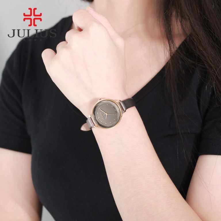 JULIUS Watches Women Fashion Watch 2018 New Elegant Dress Leather Strap Ultra Slim 8mm Japanese Quartz Movt Wrist Watch JA-935 2 JULIUS Watches Women Fashion Watch New Elegant Dress Leather Strap