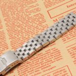 Silver watchband bracelet strap 18mm 20mm 22mm 24mm 26mm