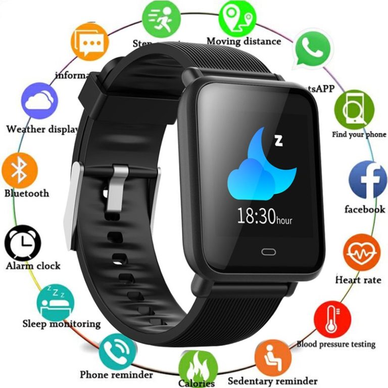 Q9 Smart Watch Waterproof IP67 Blood Pressure Heart Rate Monitor Sport Fitness Trakcer Watch Men Women Smartwatch For huawei IOS Q9 Smart Watch Waterproof IP67 Blood Pressure Heart Rate Monitor