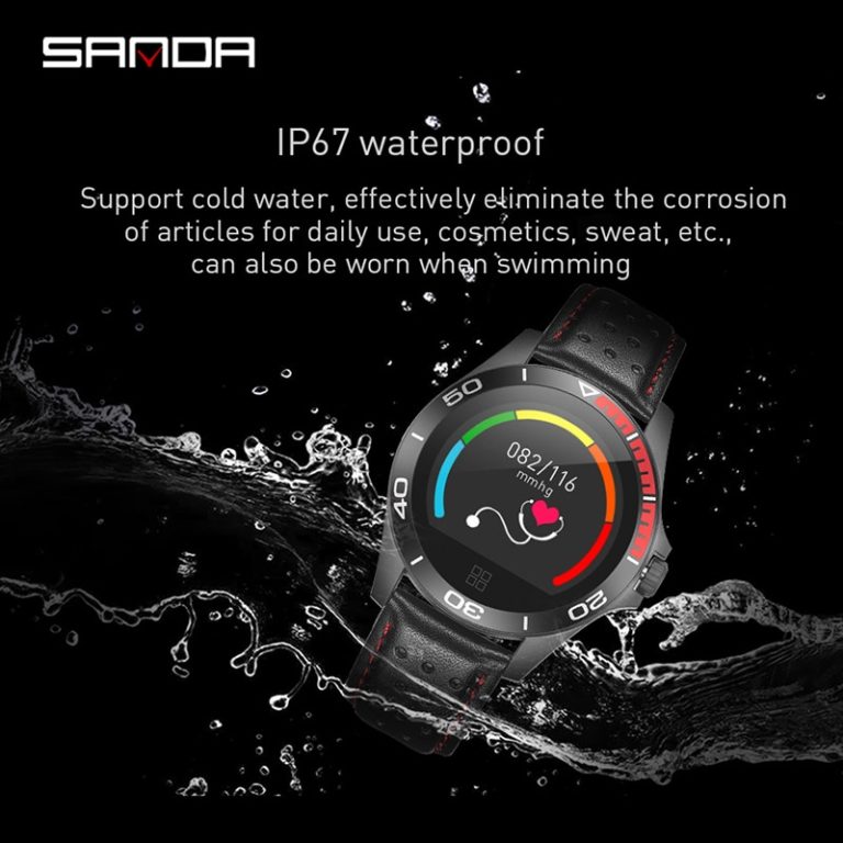 SANDA Smart Watch CK21 IP67 Waterproof Heart Rate Monitor Blood Pressure Fitness Tracker Men Women Smartwatch For IOS Android 2 Stay Connected & Healthy with Smart Watch CK21 – IP67 Waterproof Fitness Tracker
