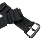 Replacement Watch Band 18mm Black Resin Strap for Casio