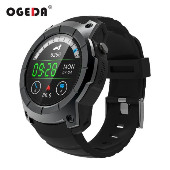 2019 OGEDA Fitness watch Men GPS Smart Watch 2018 Sport Heart Rate