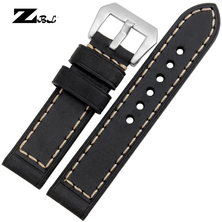 Thick watch band Genuine leather watchband 20mm 22mm 24mm 26mm