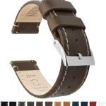 Barton Quick Release Top Grain Leather Watch Band Strap - Choose Color
