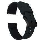 Barton Elite Silicone Watch Bands - Black Buckle Quick Release