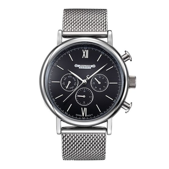 New Julius Men's Homme Wrist Watch Fashion Hours Dress Bracelet