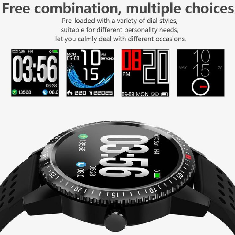 1.3 Inch Color Screen Smart Watch Sport Heart Rate Monitoring Message Reminder Bluetooth Outdoor Men Smartwatch For Ios Android 2 1.3 Inch Color Screen Smart Watch Sport Heart Rate Monitoring