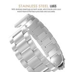 22mm Watch Band, amBand Quick Release Premium Solid Stainless Steel