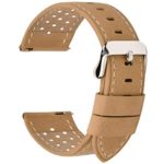 Fullmosa 5 Colors for Watch Band, Quick Release Breeze Leather Watch Strap