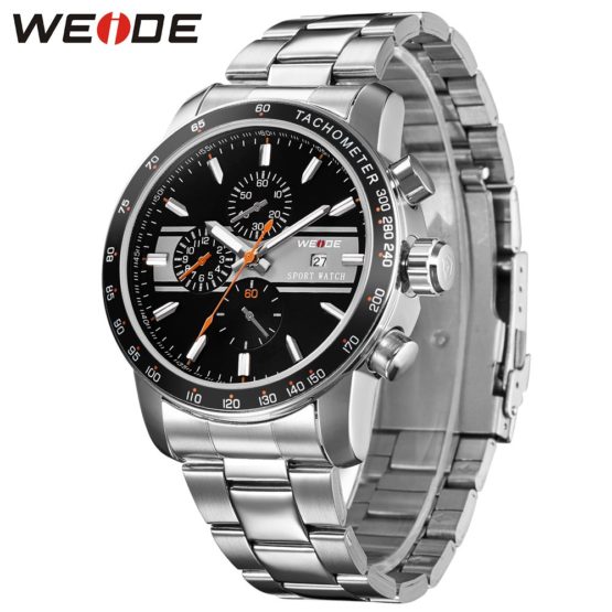 wiede business quartz sports wrist watch casual genuine man watch