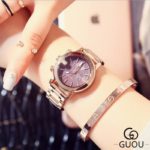 GUOU Brand Luxury Rose Gold Women Watches Fashion