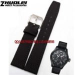 Nylon Durable +genuine leather bottom Men Watchbands,20mm 21mm 22mm
