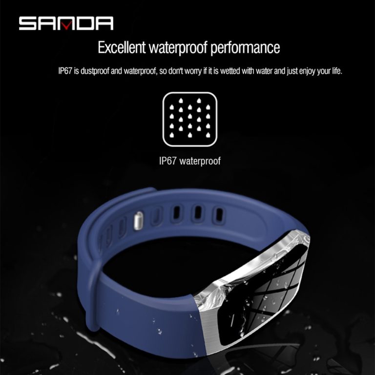 SANDA Fashion Cool Smart Watch Bluetooth Heart Rate Monitor