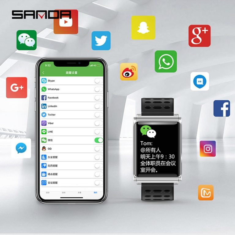 Smart Watch Waterproof Heart Rate Monitor Blood Pressure Smartwatch