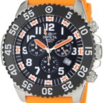 Invicta Men's Pro Diver Stainless Steel and Orange Rubber Watch