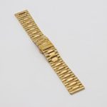 16mm Anti-Allergy Inox Steel Watch Band in Gold Solid Link Metal Watch