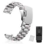 Vetoo Watch Bands 20mm Strap, Silver, for Huawei Watch 2