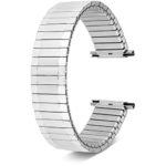 Men’s Stainless Steel Stretch Watch Band, Flex Radial Expansion Replacement Strap